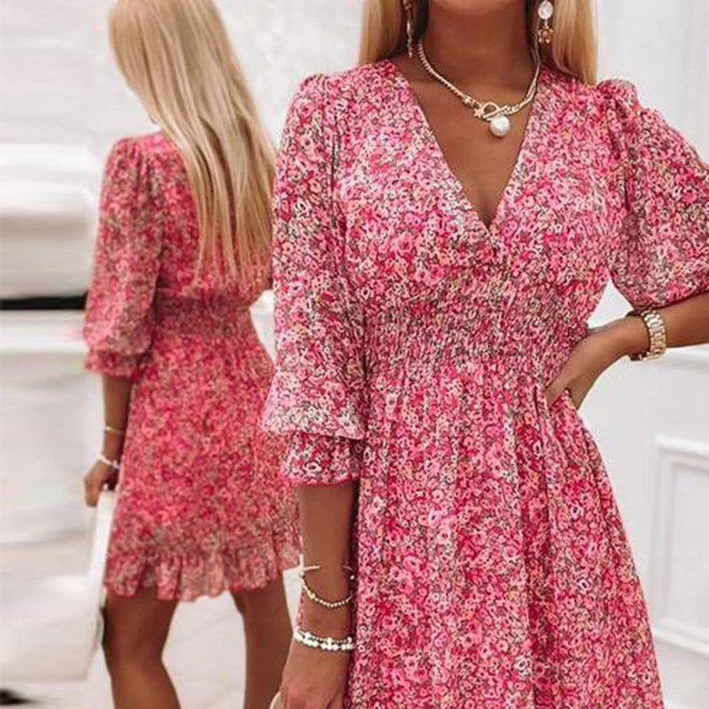 ADDISON - Elegant Floral Dress